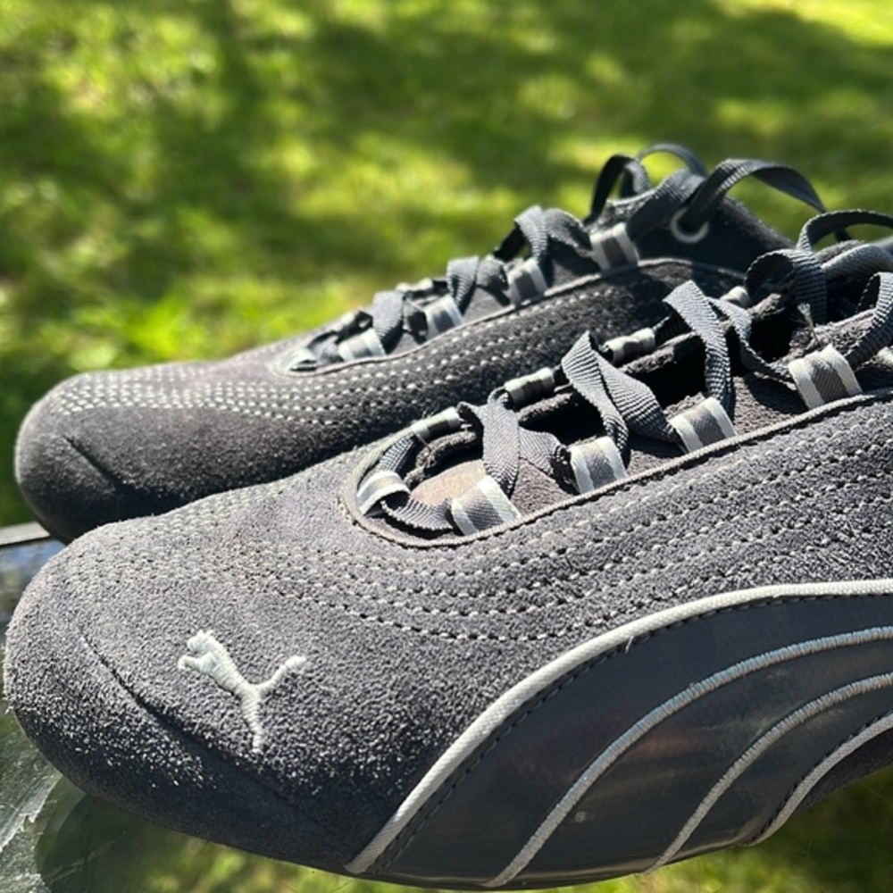 Puma Women’s Soleil Running Shoes size 8, gray suede and white - Picture 3 of 10